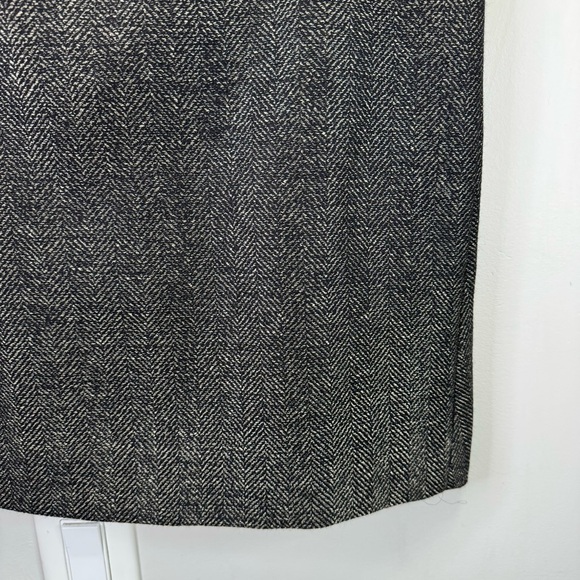 Valentino Roma Grey Wool Pleated Pencil Skirt Size 42/6 - Picture 7 of 16